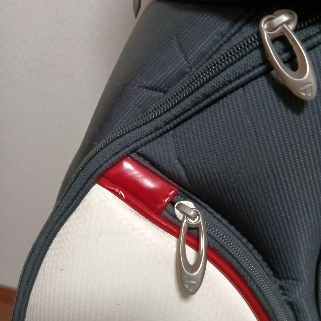 TaylorMade キャディバッグ 黒/白/赤