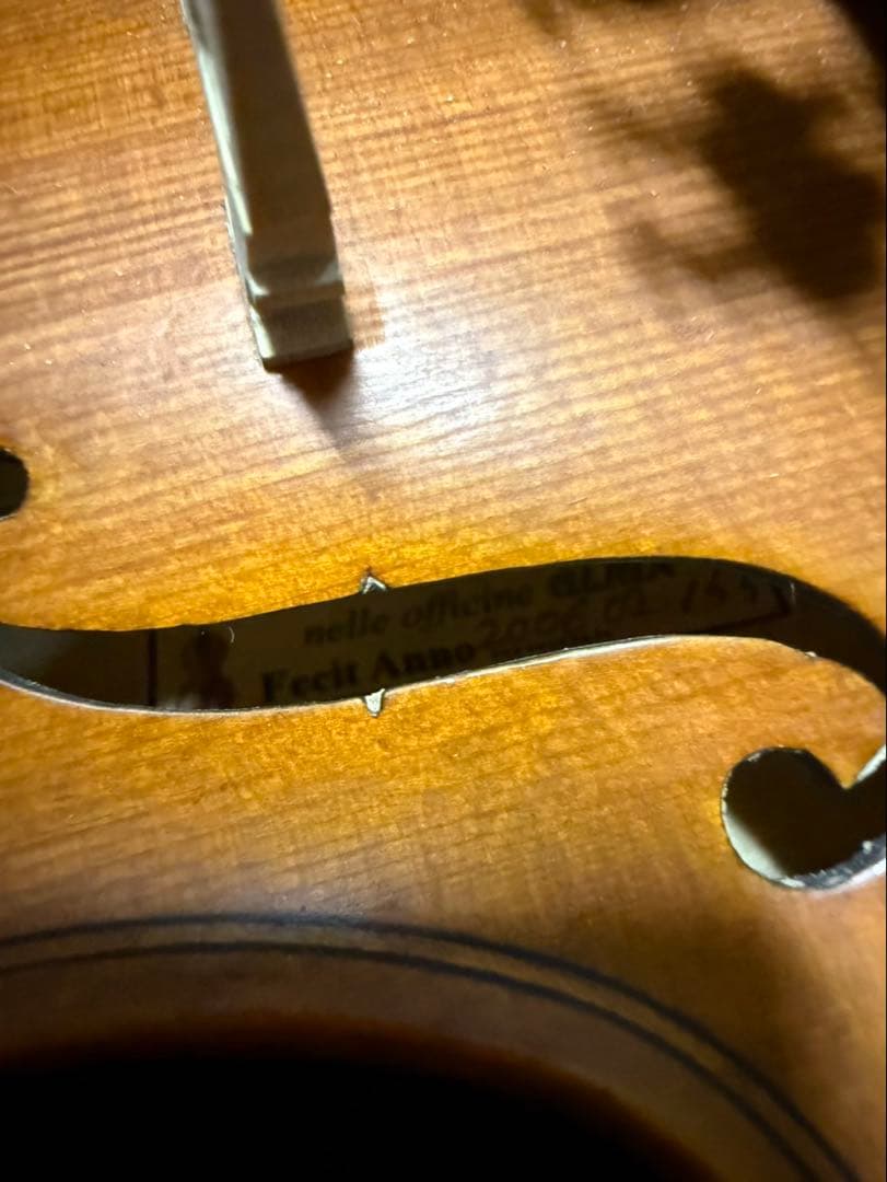 1/8 サイズ　GLIGA Fecit Anno 2006年製　バイオリン