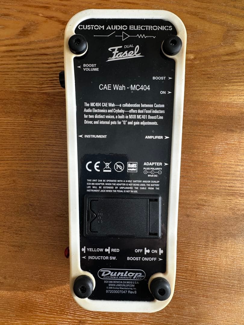 Dunlop CAE Wah MC-404 ワウ ペダル