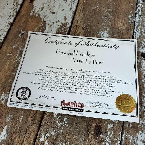 限定 貴重 ルーニーテューンズ ペペルピュー ペネロペ アニメーションフレーム