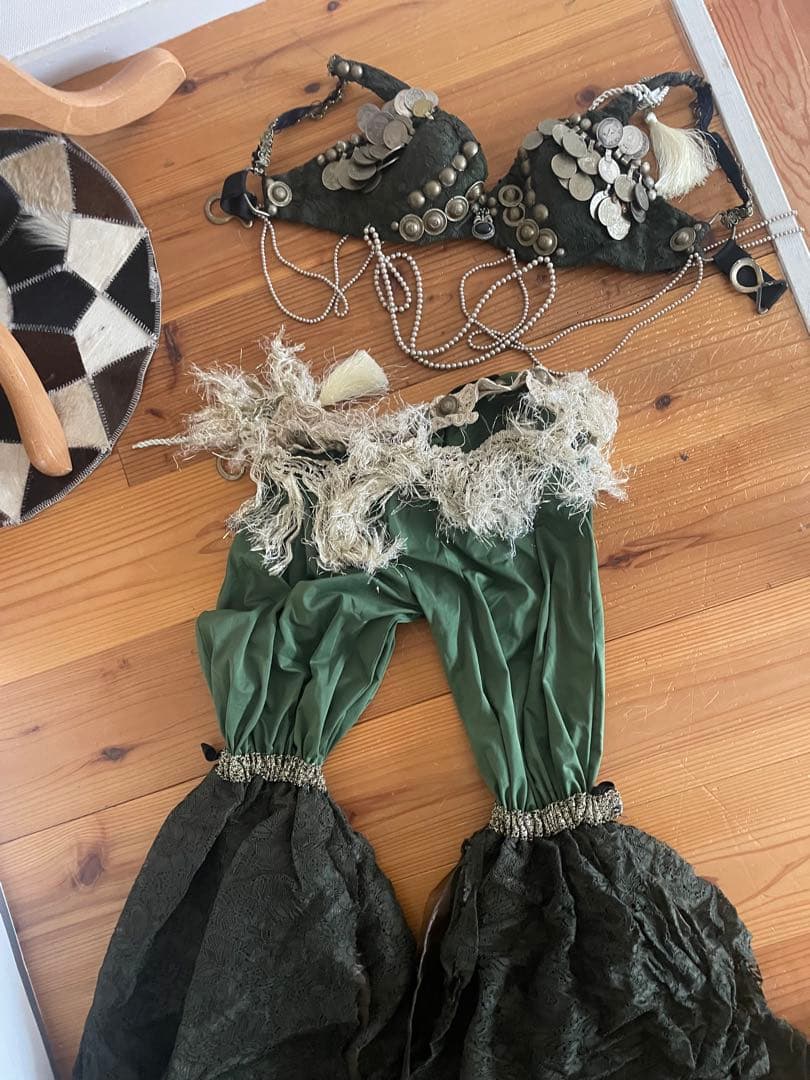 手作り衣装　ベリーダンス　ブラ　パンツセット