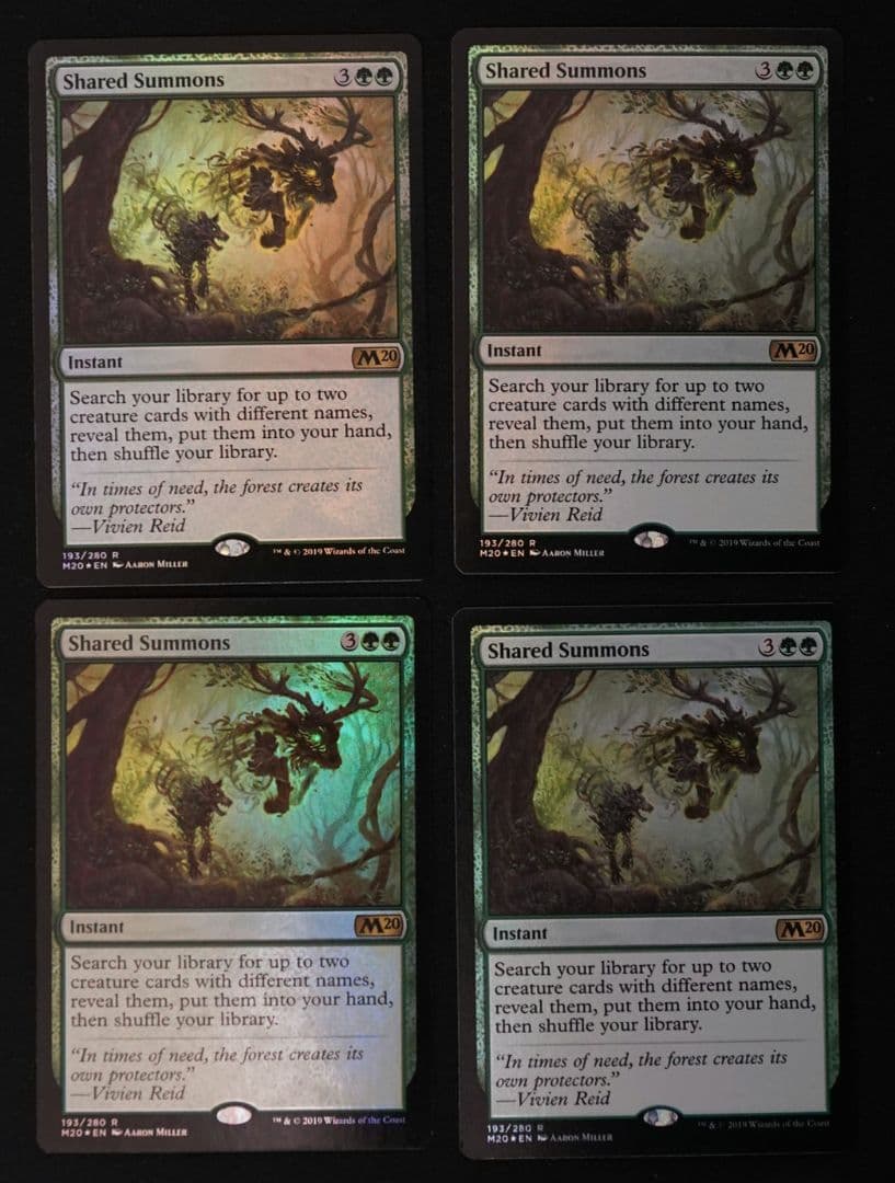 【匿名＆追跡あり】呼応した呼集 英語 foil 4枚セット