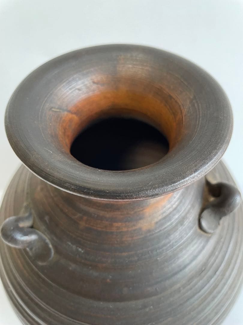 古備前　壺　三耳壺　花入　一輪挿し