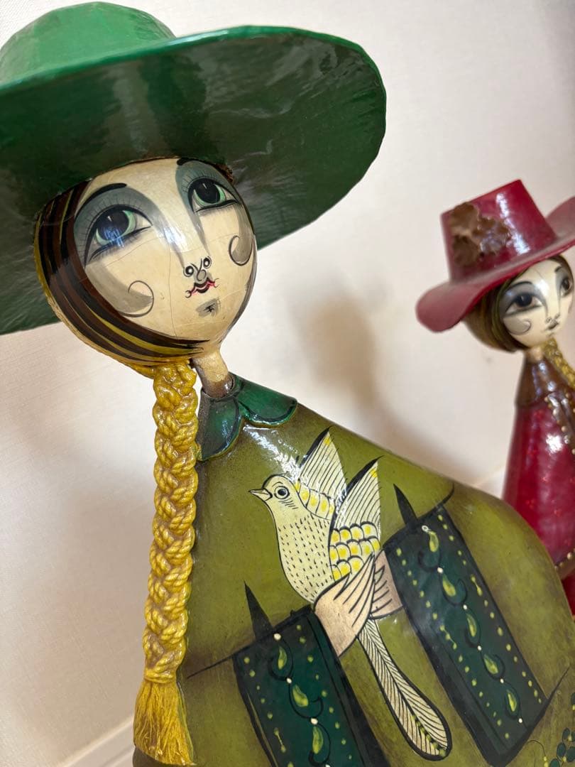 【セルメル】メキシコドールアンティークベーパーマシェ張子70年代イデーアクタス