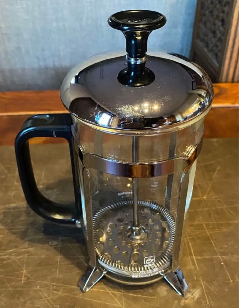 アンティーク カジャール朝　銅彫金装飾39cmプレート・鑑賞スタンド付４点セット