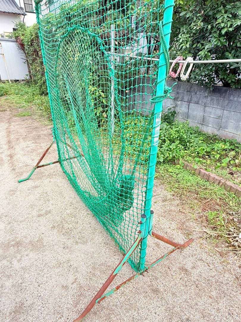 バッティングネット 大きめ 緑色　引き取り限定