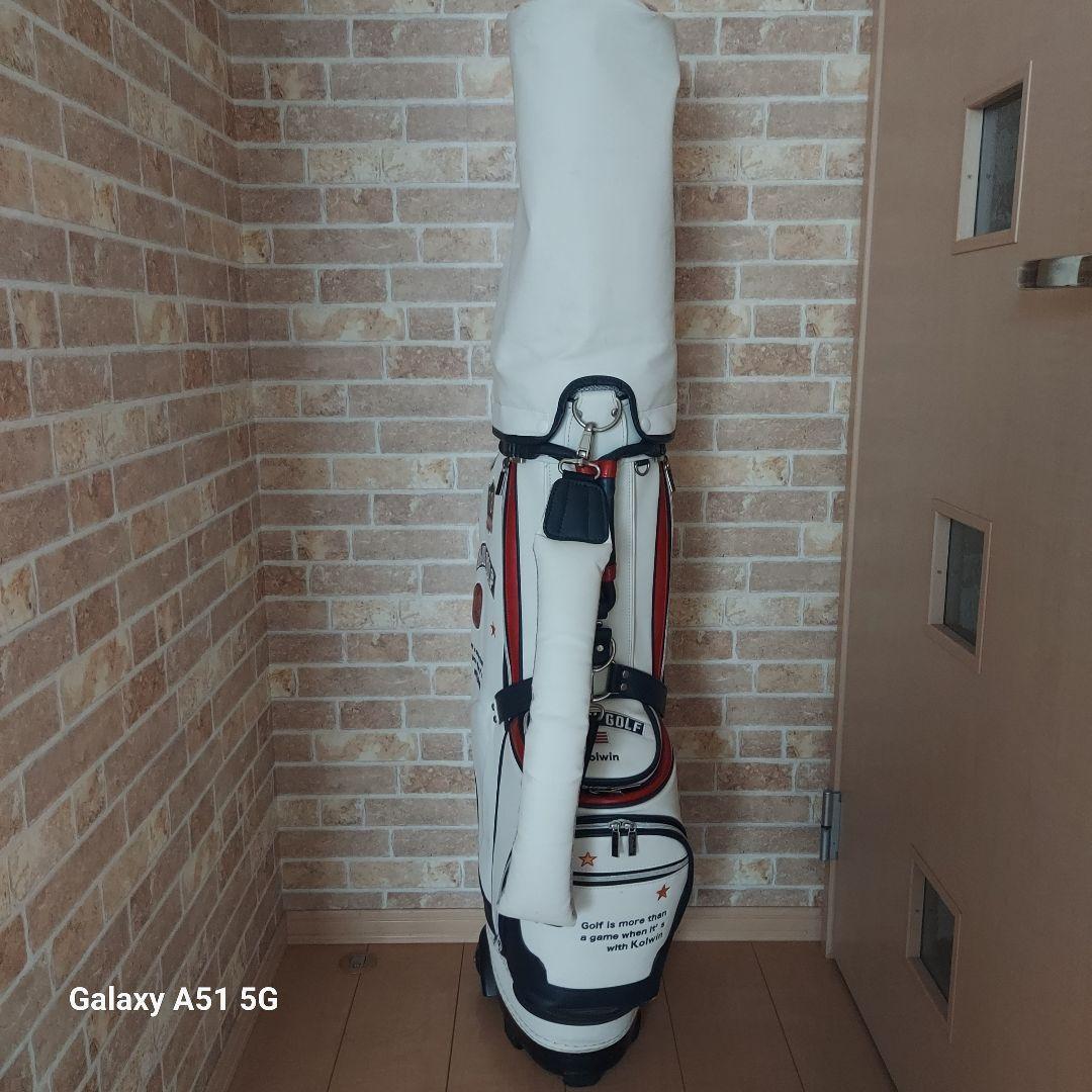 ENJOY GOLF キャディバッグ ホワイト/レッド