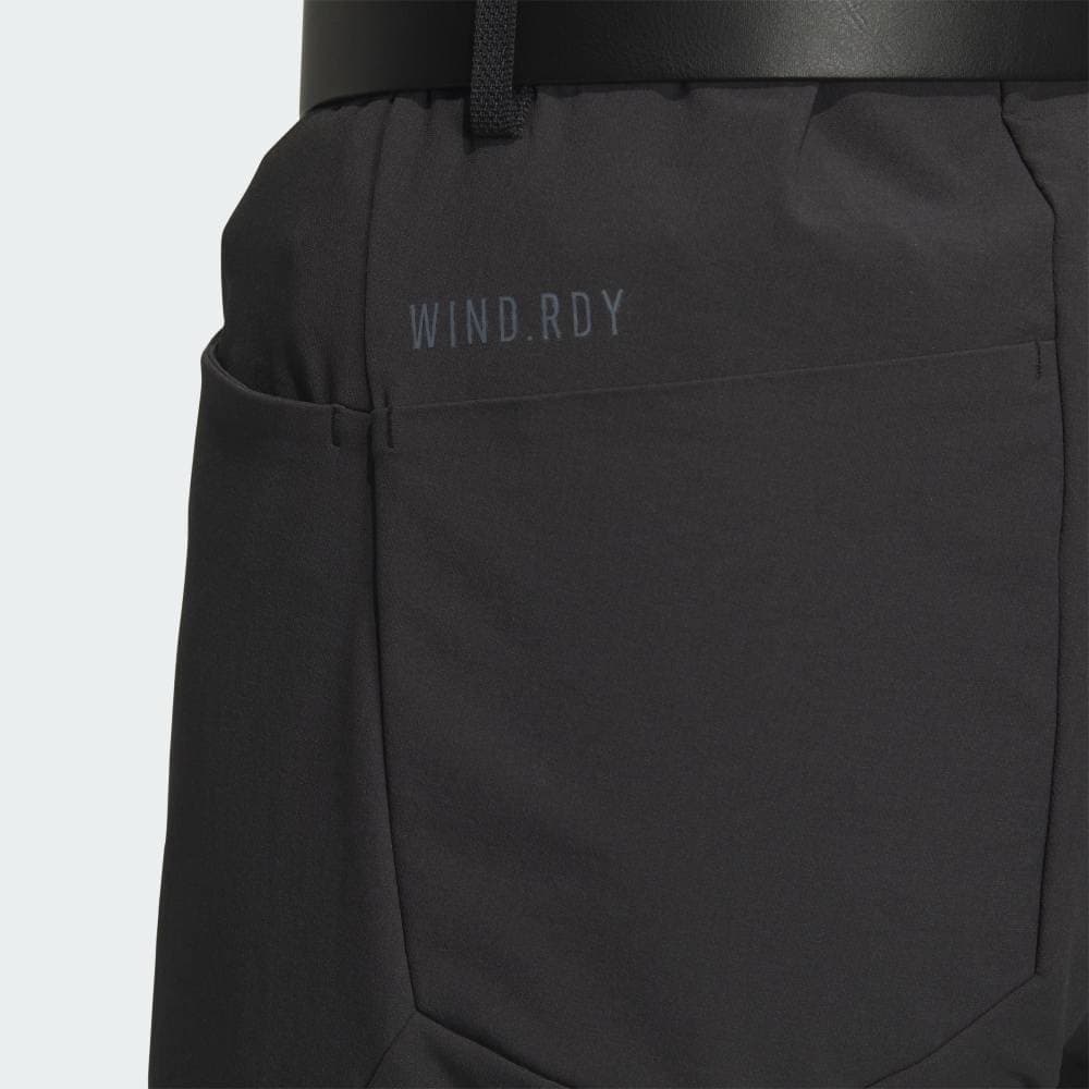 【100】秋冬 定価17,600円 アディダス ゴルフ 防風 アンクルパンツ 黒