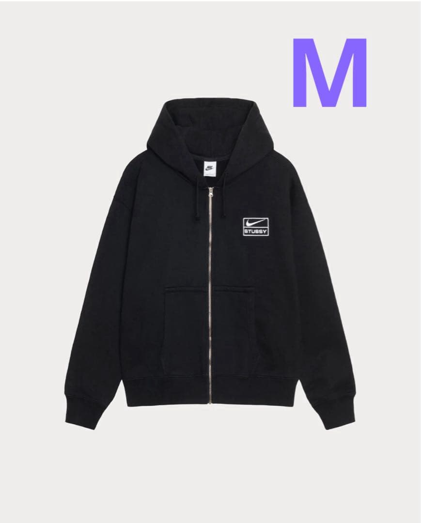 ウェア Stussy x Nike Fleece Zip Hoodie Black