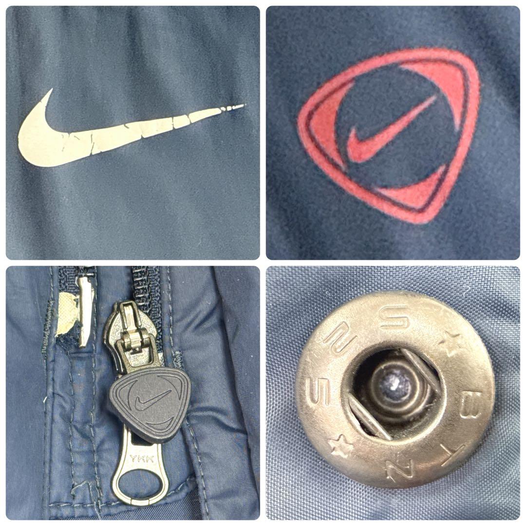 美品✨ Nike　ベンチコート　L　肉厚 極暖 ロング ダウンコート　ネイビー