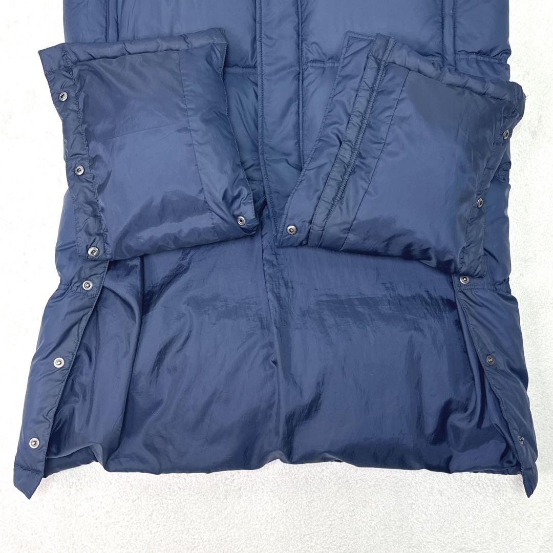 美品✨ Nike　ベンチコート　L　肉厚 極暖 ロング ダウンコート　ネイビー