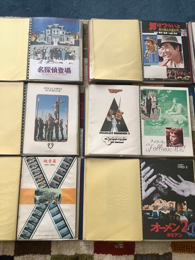 映画パンフレット(215冊) 昭和レトロ　チケット付きのも多数あり　アルバム付き