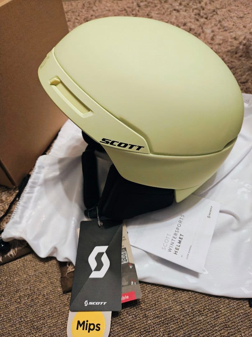 SCOTT Flow Pro Mips ヘルメット ライトグリーン M