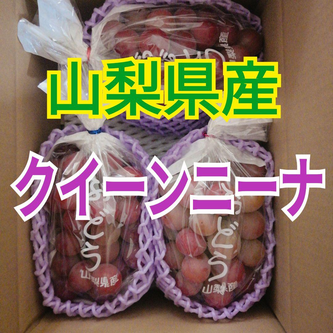 山梨県産　クイーンニーナ　一房700g以上　大粒　大房