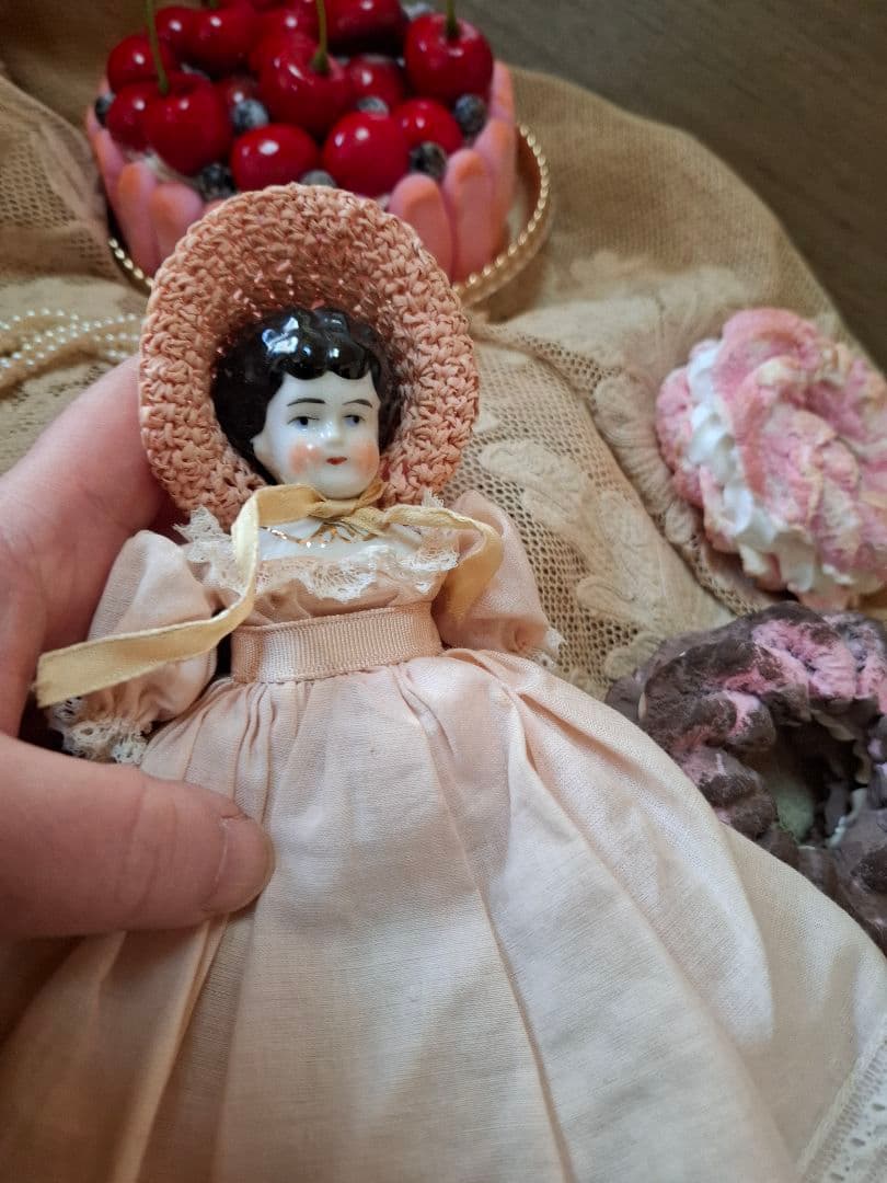 アンティーク★チャイナヘッドドール★ビスクドール★ジュモーミニョネットペグドール