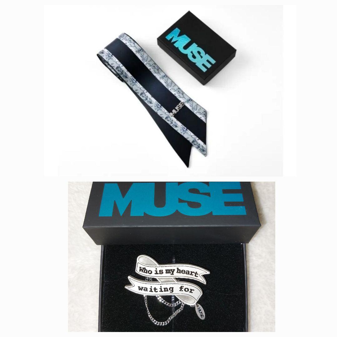 【新品】公式 JIMIN ジミン MUSE タイスカーフ ＆ ピンブローチ