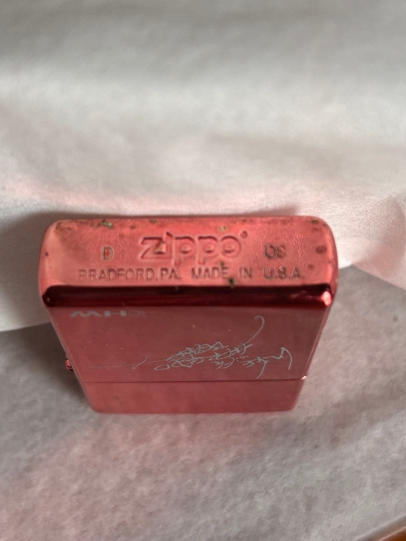 激レア☆ hide ピンクスパイダー Zippo サイン刻印入り XJAPAN