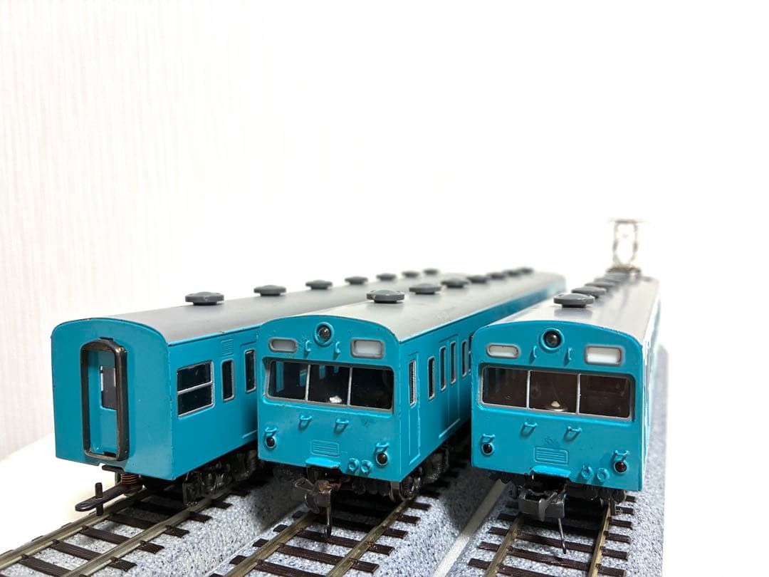 HOゲージ 103系通勤電車　スカイブルー　3両セット