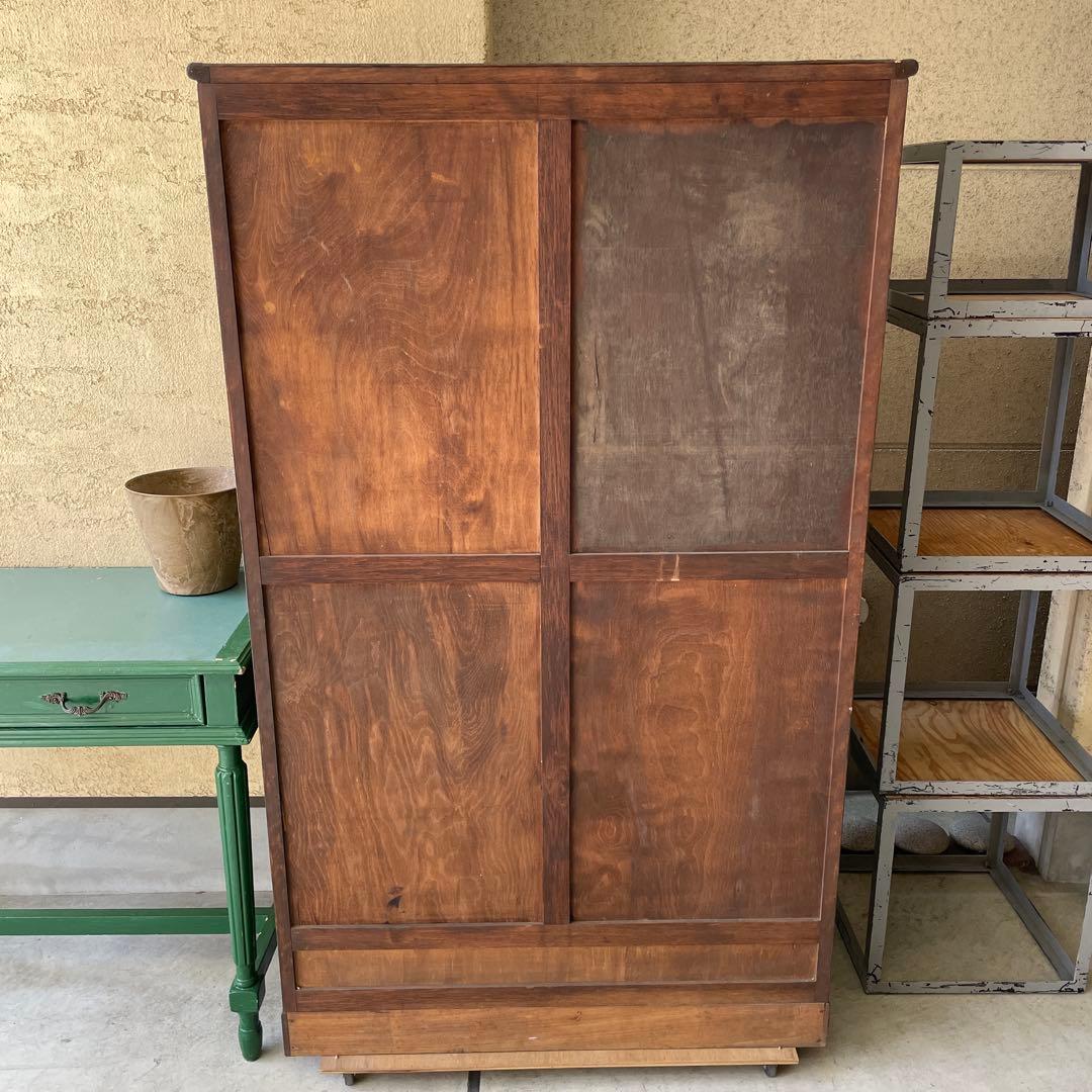 ヴィンテージ 古家具 キャビネット 飾り棚 無垢材 レトロ アンティーク