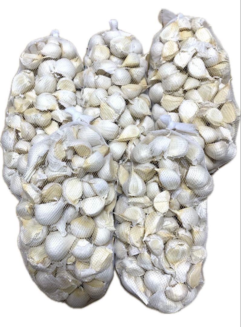 バラにんにく5キロ　粒不揃い　青森にんにく　ホワイト六片種にんにく　国産にんにく