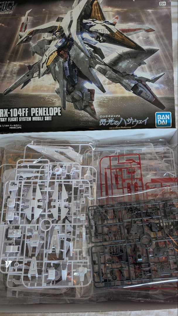 【新品】HG クスィーガンダム　ペーネロペー 閃光のハサウェイ 【デカール付き】