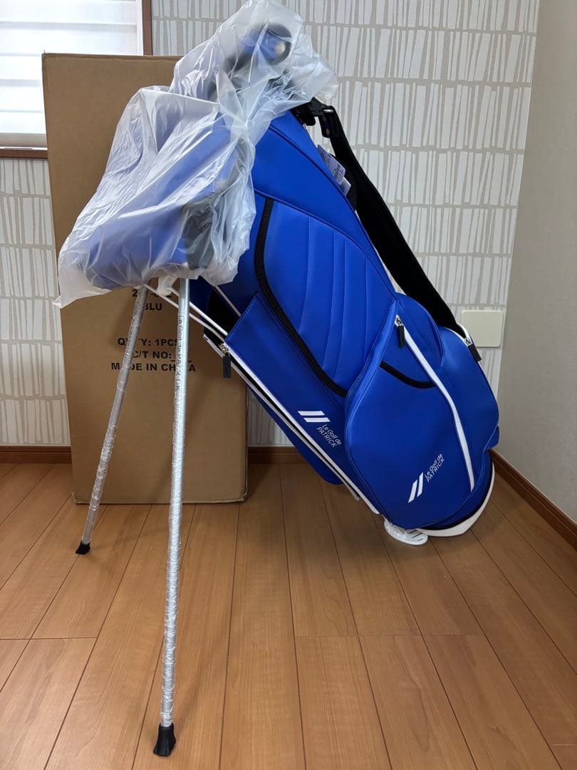 パトリック PATRICK ブルー スタンドキャディバッグ 2024 新品未使用