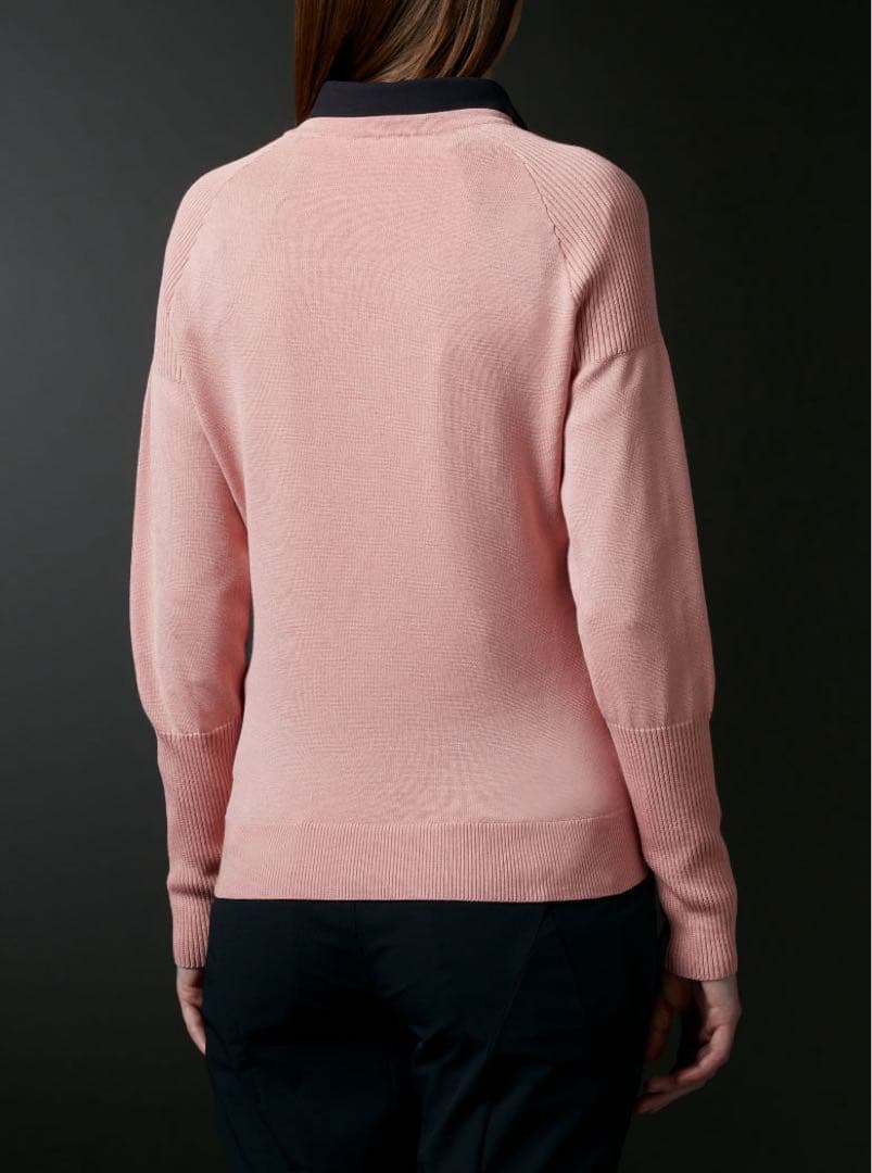 デサントゴルフ　リュクス　セーター　ピンク　Mサイズ