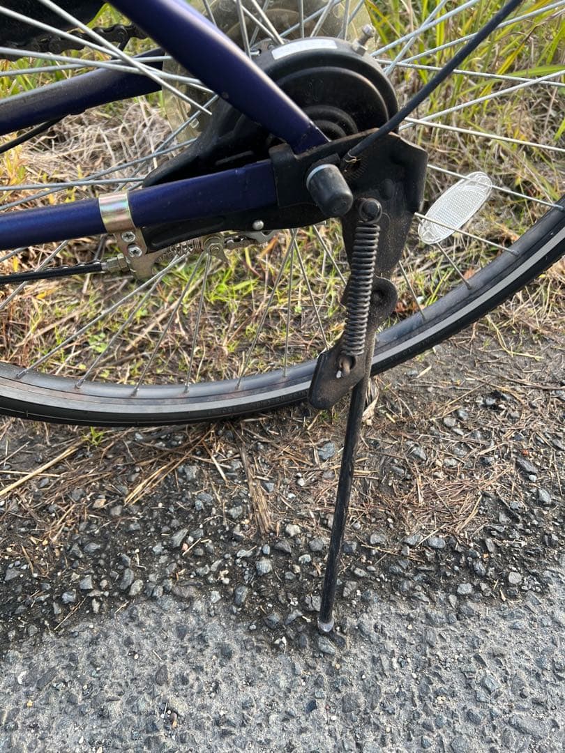 名古屋市内お届け無料青いクロスバイク 前方バスケット付き