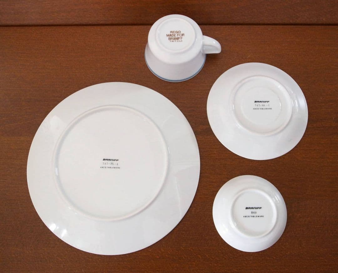 Braniff ブラニフ航空 ファーストクラス ディナーセット／機内食