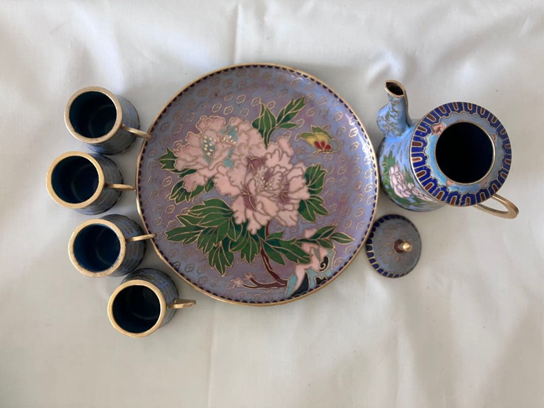 ミニチュア　花柄　花鳥　ティーセット