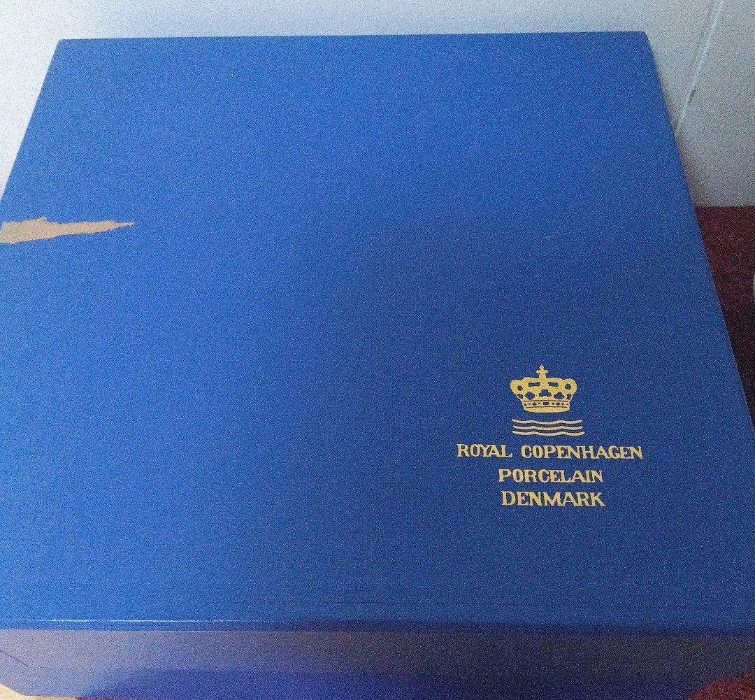 ロイヤルコペンハーゲン 　 ブルーフルーテッド菓子器 共箱付き　未使用