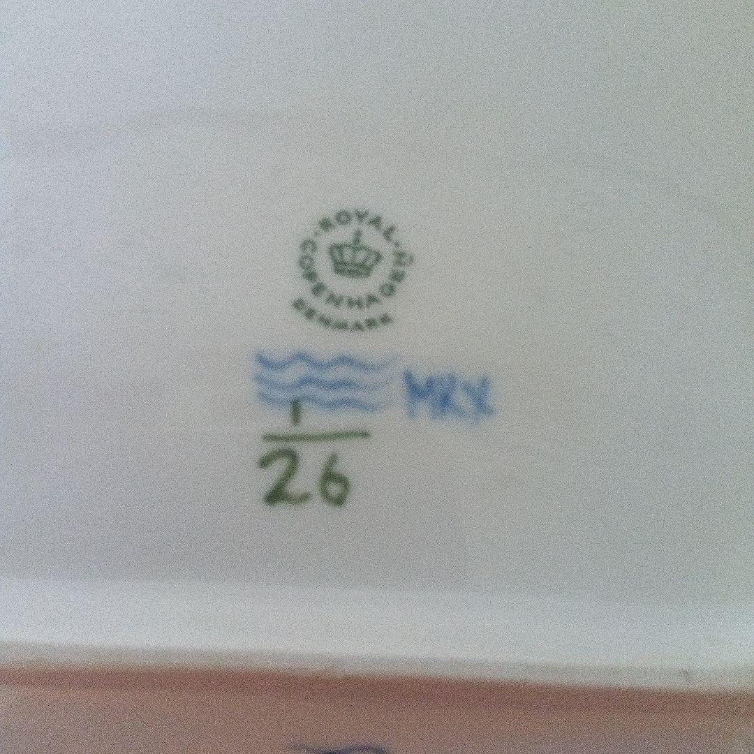 ロイヤルコペンハーゲン 　 ブルーフルーテッド菓子器 共箱付き　未使用