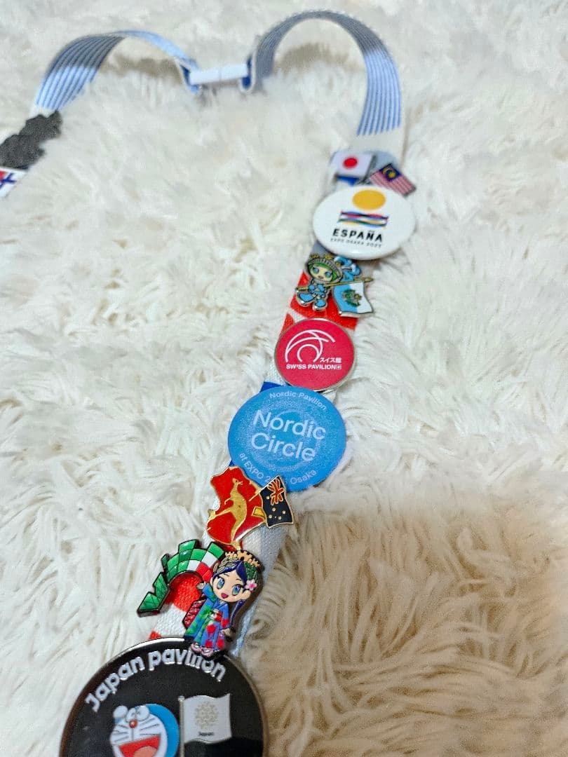 関西万博2025 EXPOミャクミャクピンバッジセット公式参加者ストラップ付き