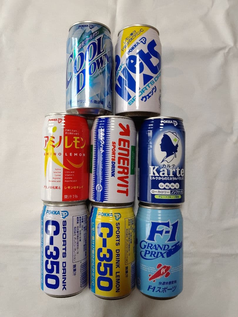 空き缶　ポッカ　POKKA   ８缶　レトロ