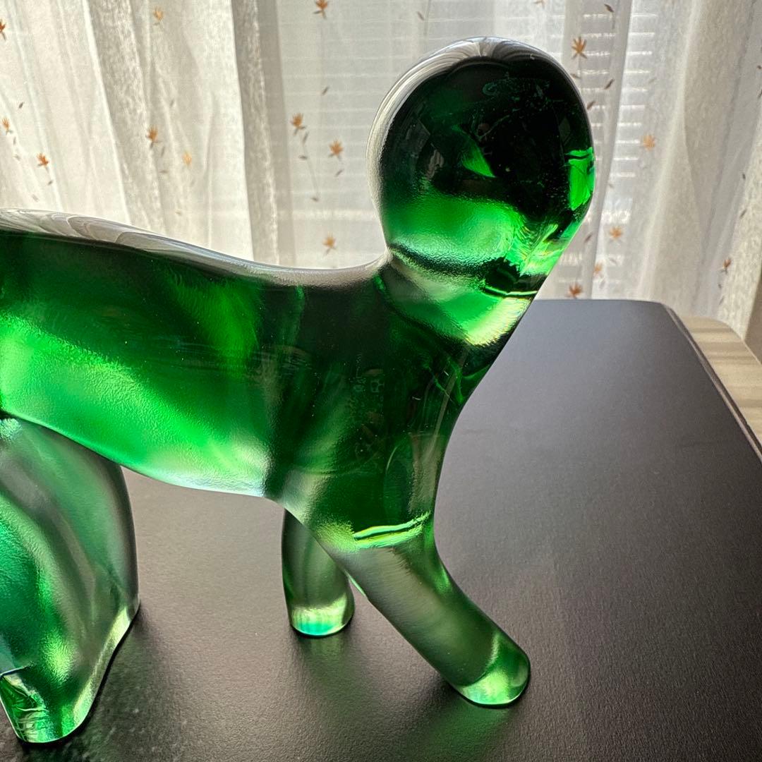 Tittot 琉園工房 クリスタル置物 猿 ガラス工芸