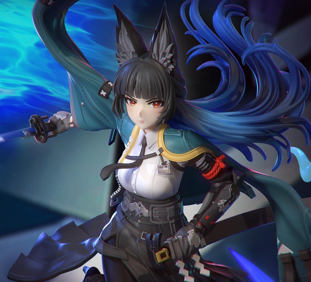 28ｃｍ　星見雅 1/7　ゼンレスゾーンゼロ　未塗装未組立　ゼンゼロ