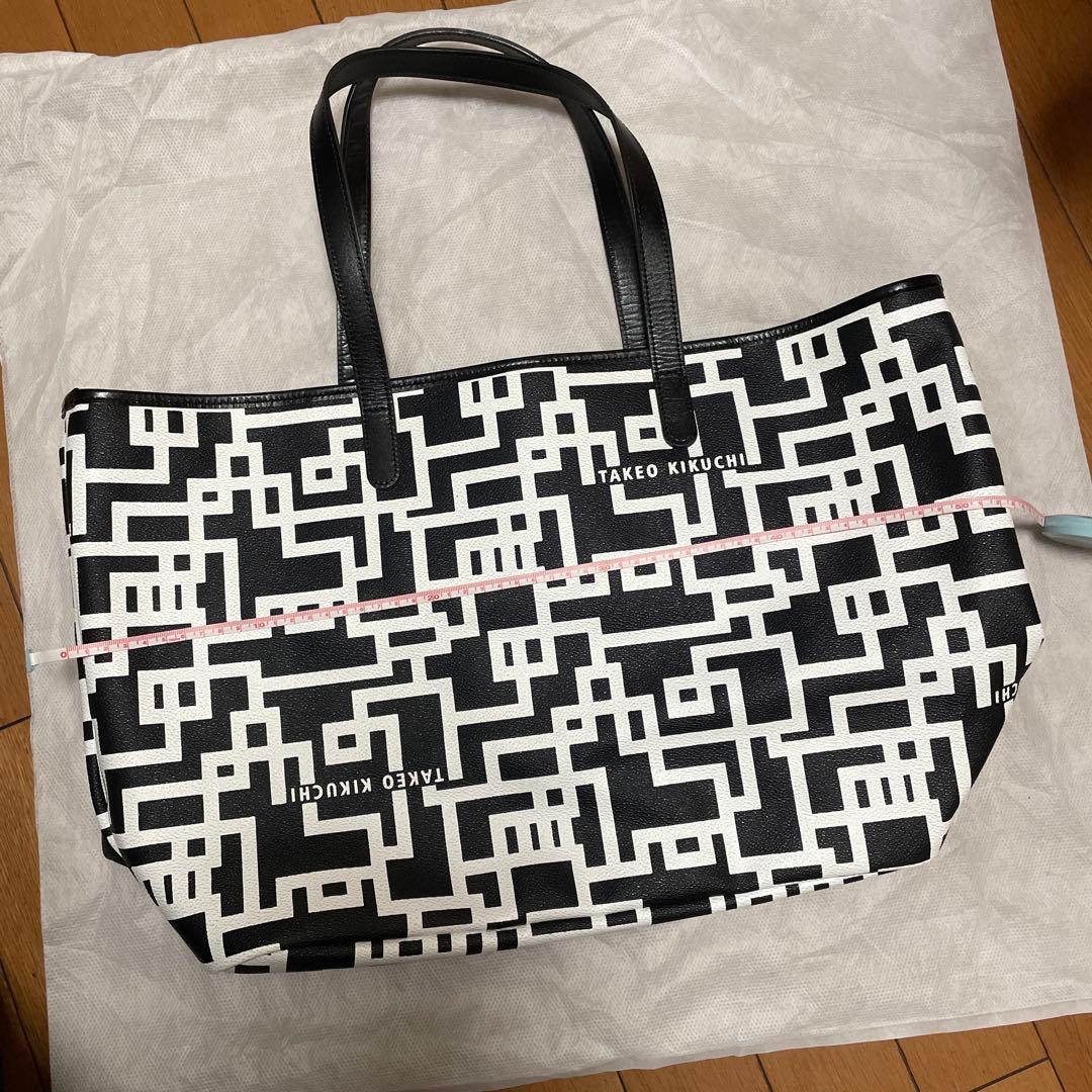 TAKEO KIKUCHI 幾何学模様トートバッグ