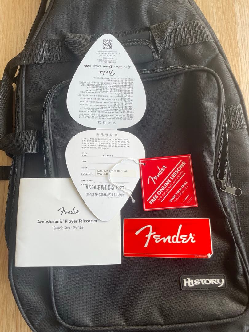 Fender acoutasonicplayer Telecaster ホワイト