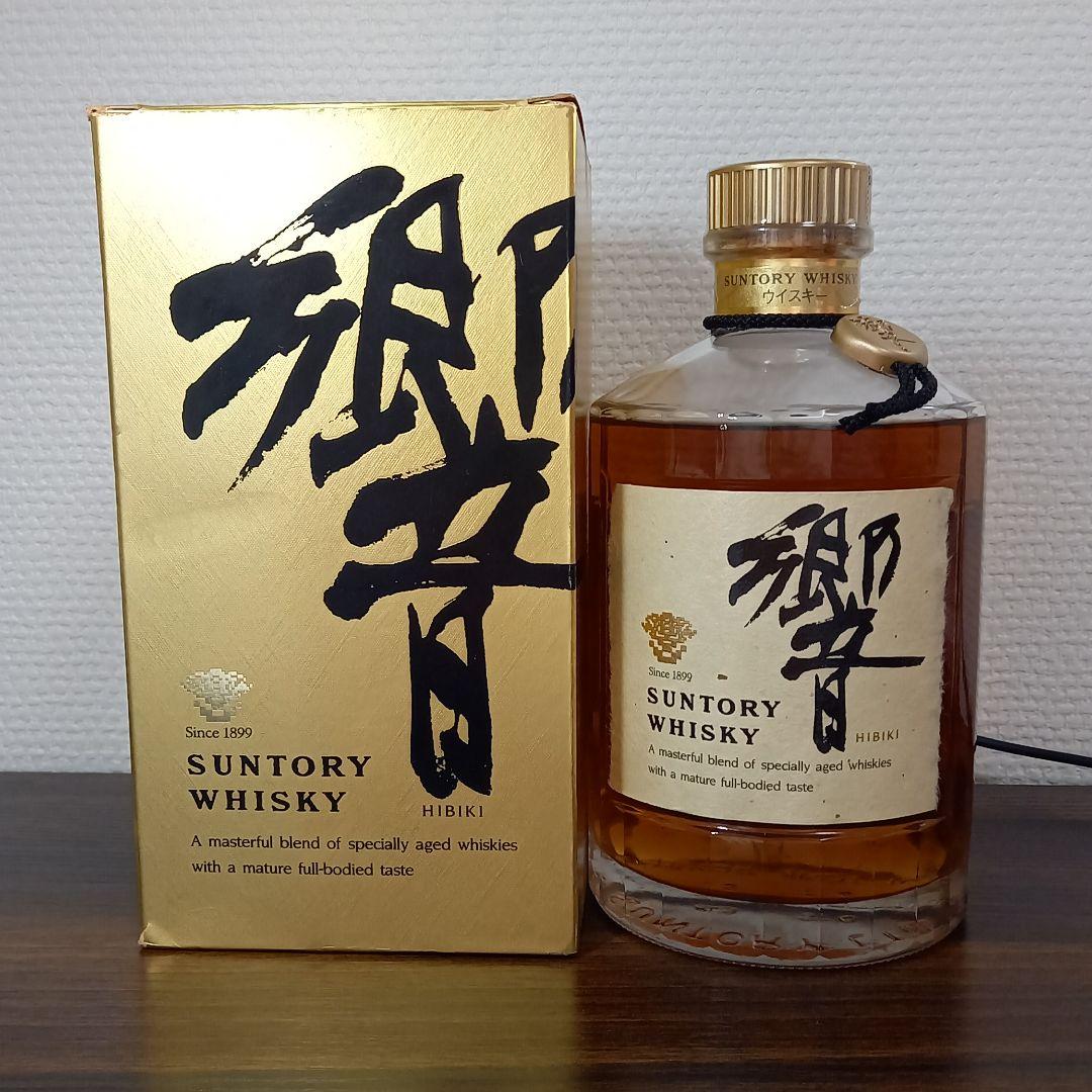 未開封 サントリー響 旧ボトル 裏ゴールドラベル 初期750ml 金キャップ