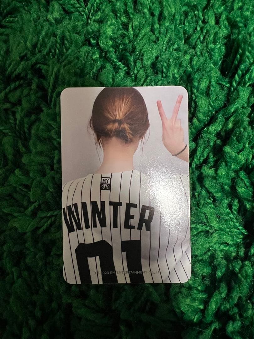 aespa baseball ユニフォーム　ウィンター　トレカ付き