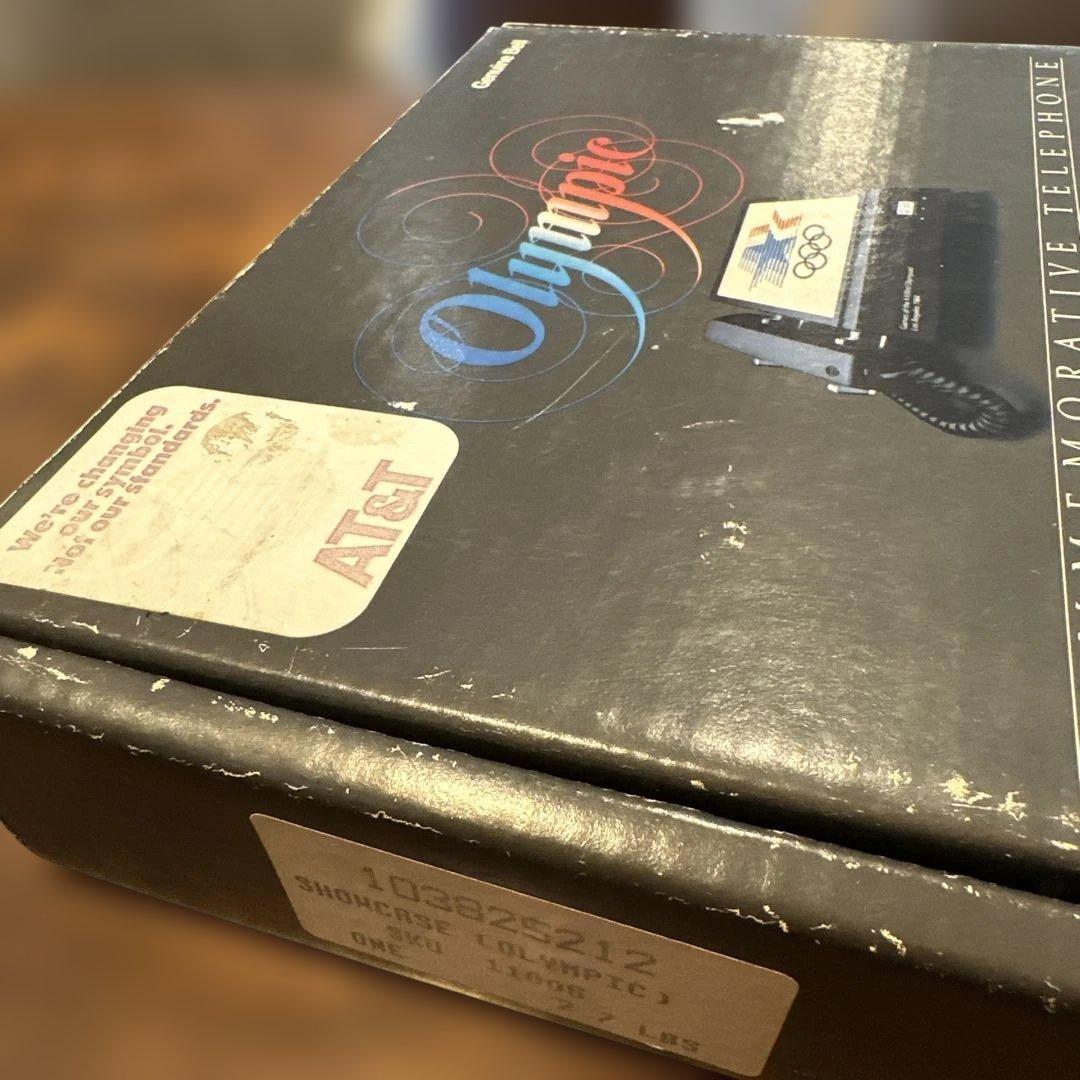 80's ロサンゼルスオリンピック 公式電話機 動作確認済みU.S.A箱あり希少