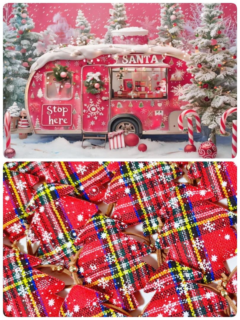 業務用トリミングチョーカー　クリスマスツリー　85個　ペットサロン　雪