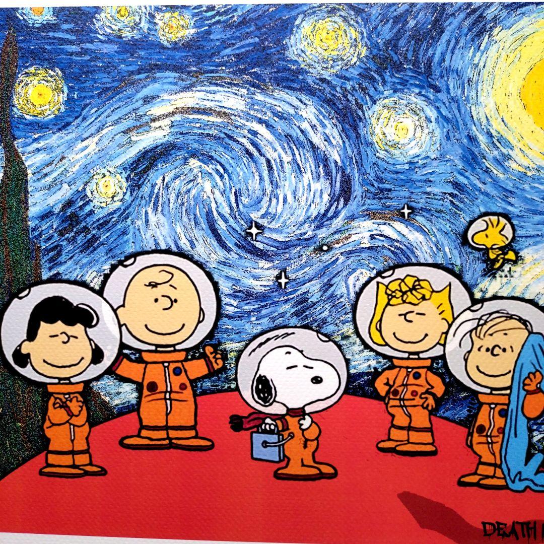 death nyc 世界限定100枚　スヌーピー　PEANUT　ゴッホ　星月夜