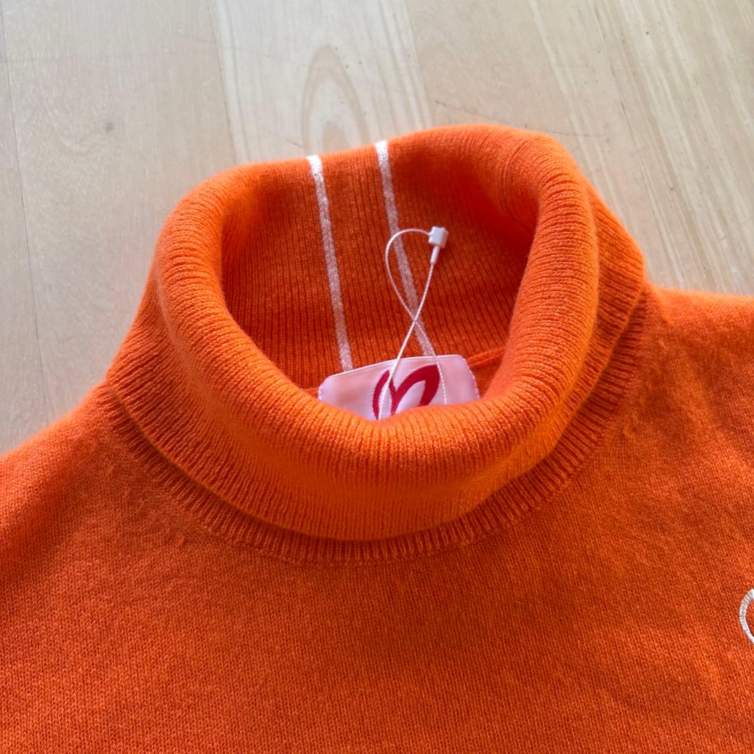 パーリーゲイツ☆新品 残1点マスターバニー カシミヤ100%タートルネックニット