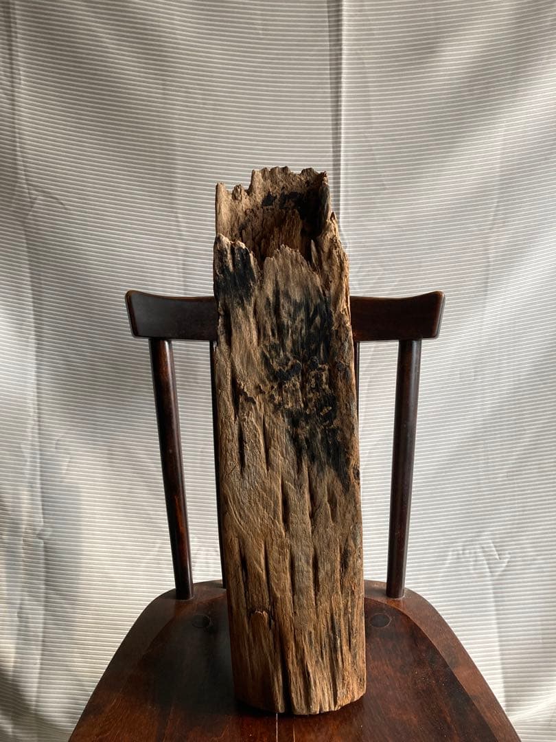 古物　朽ちた木芯　オブジェ　骨董