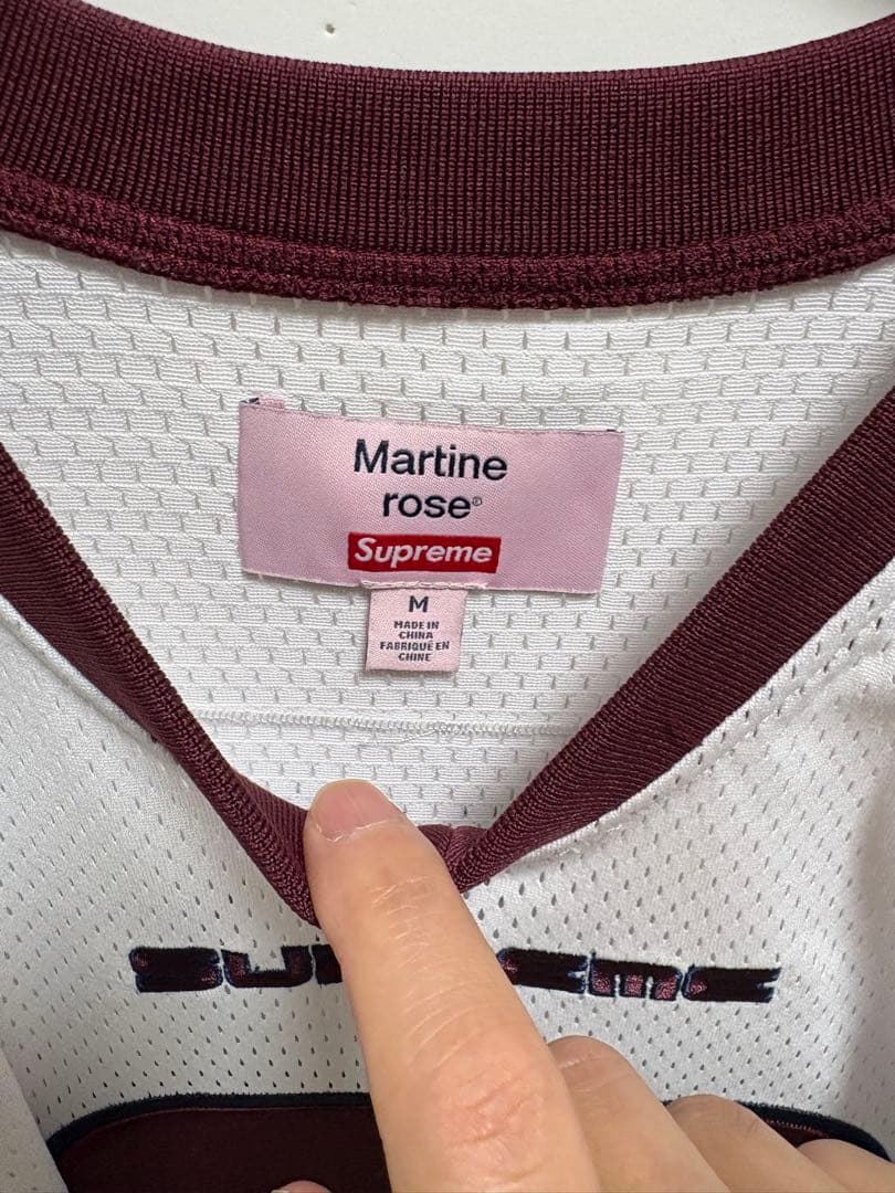 Supreme×Martine Rose Football ゲームシャツ 白 M
