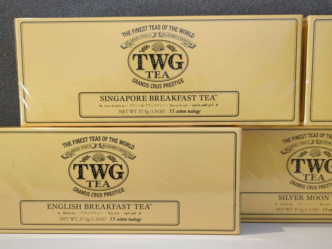 新品未開封　TWG 紅茶4種類セット五箱（各15　cotton teabags）