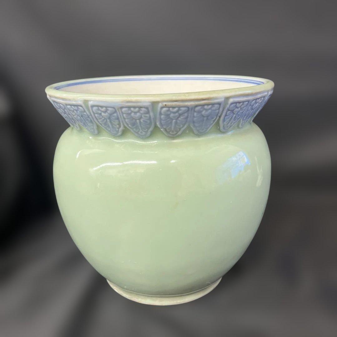 大正ロマン　茶道具　水屋瓶　青磁染付　火鉢　水瓶　金魚鉢　骨董