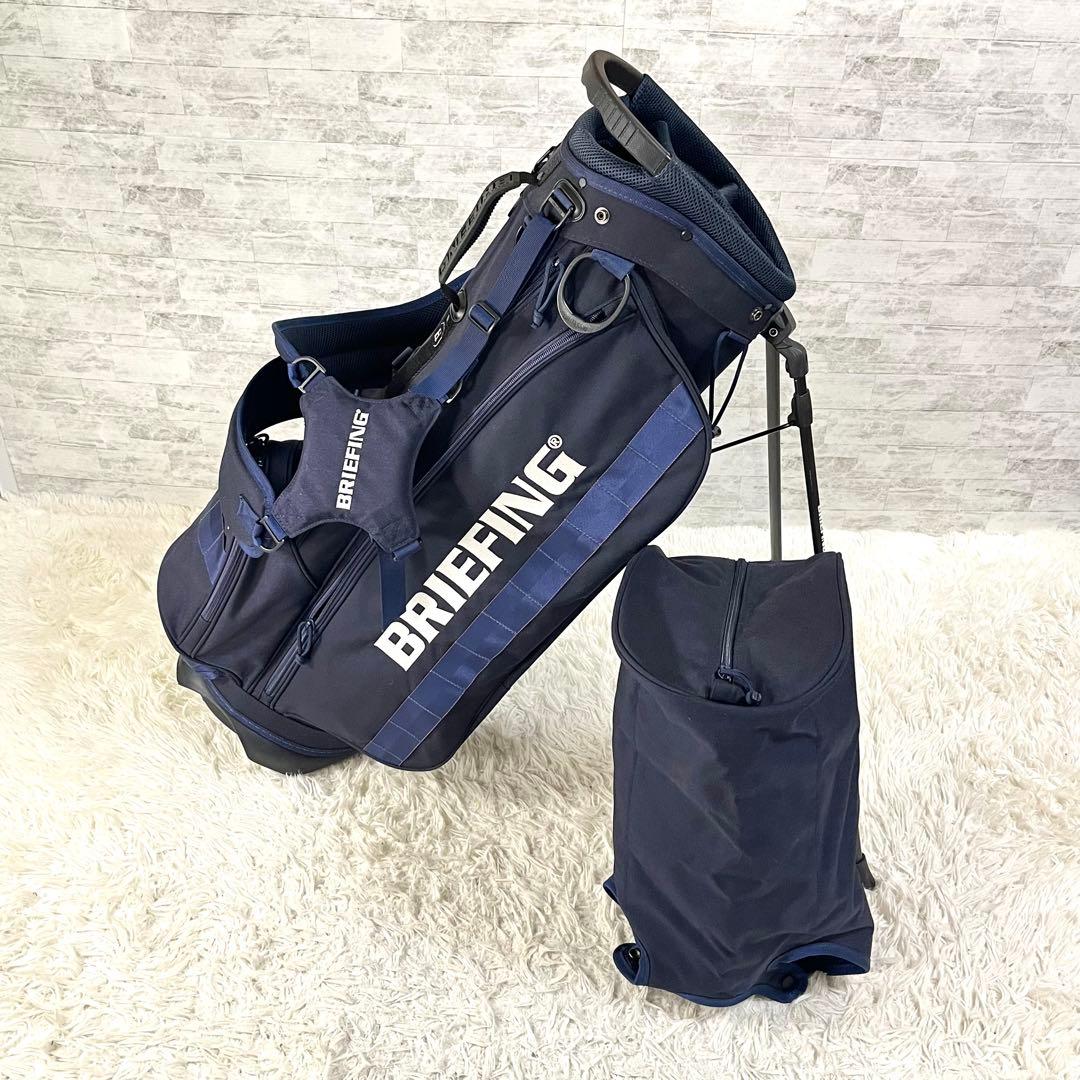 希少　ブリーフィング CR-4 スタンド式 キャディバッグ ネイビー