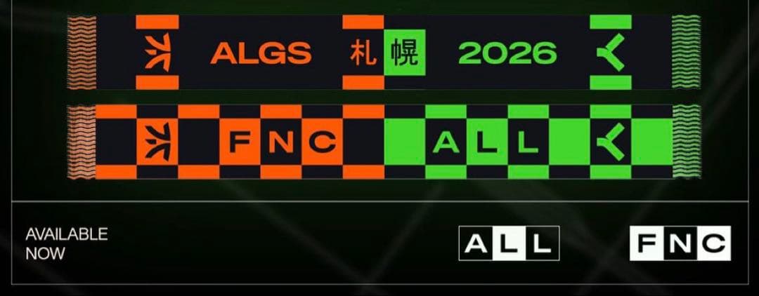 Fnatic x Alliance スカーフ algs札幌限定 新品未開封